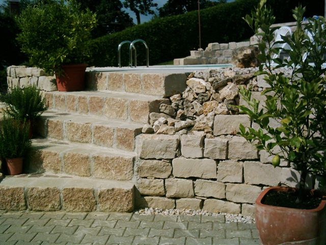 Granittreppe Aussenbereich