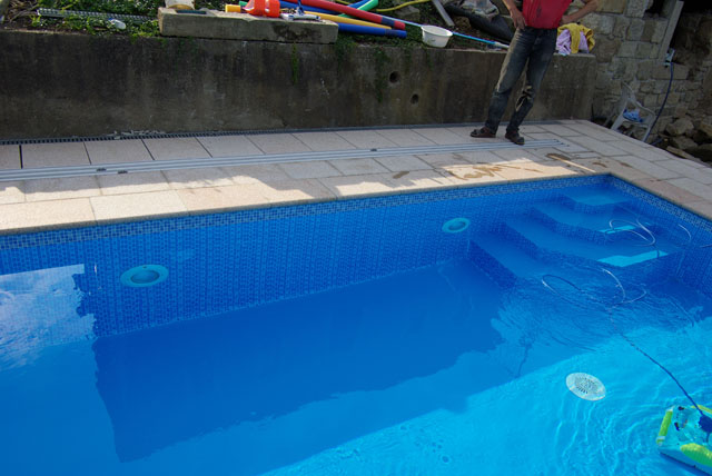 Unterwasserscheinwerfer Ecktreppe