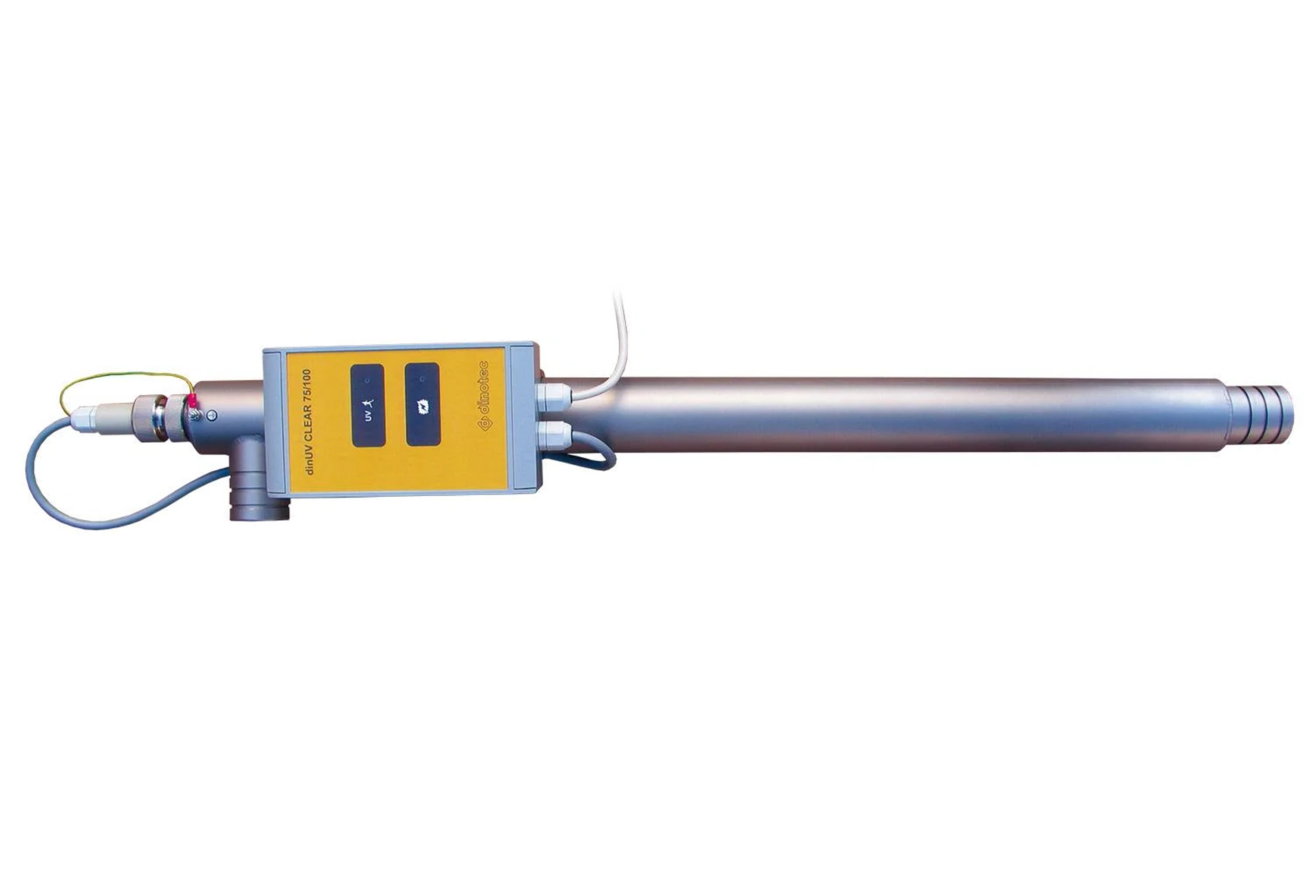 dinUV CLEAR UV-Desinfektionsanlage für Pools und Whirlpools, seitliche Ansicht