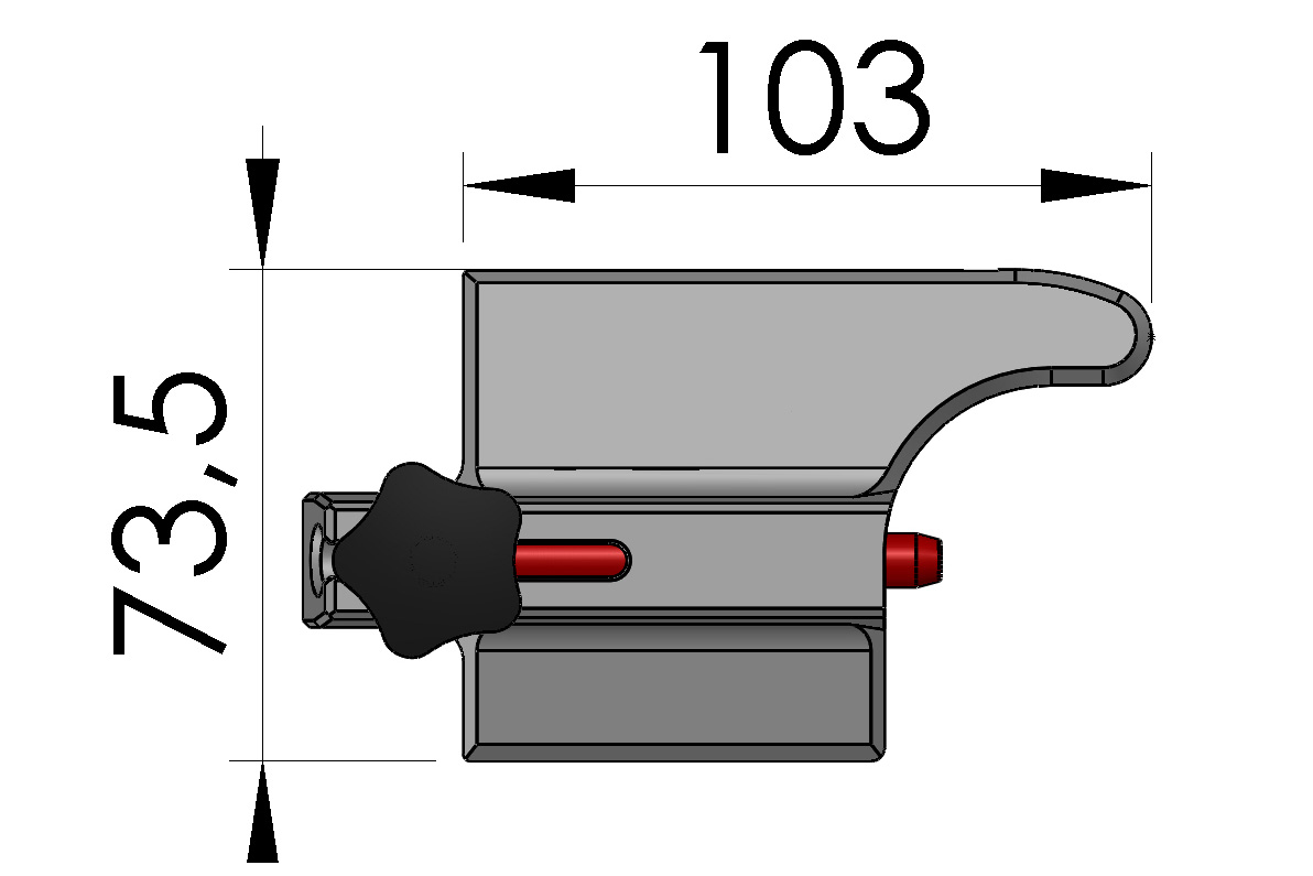 Albixon Poolüberdachung Modularretierung Schiene 1SZ02-04-004-2