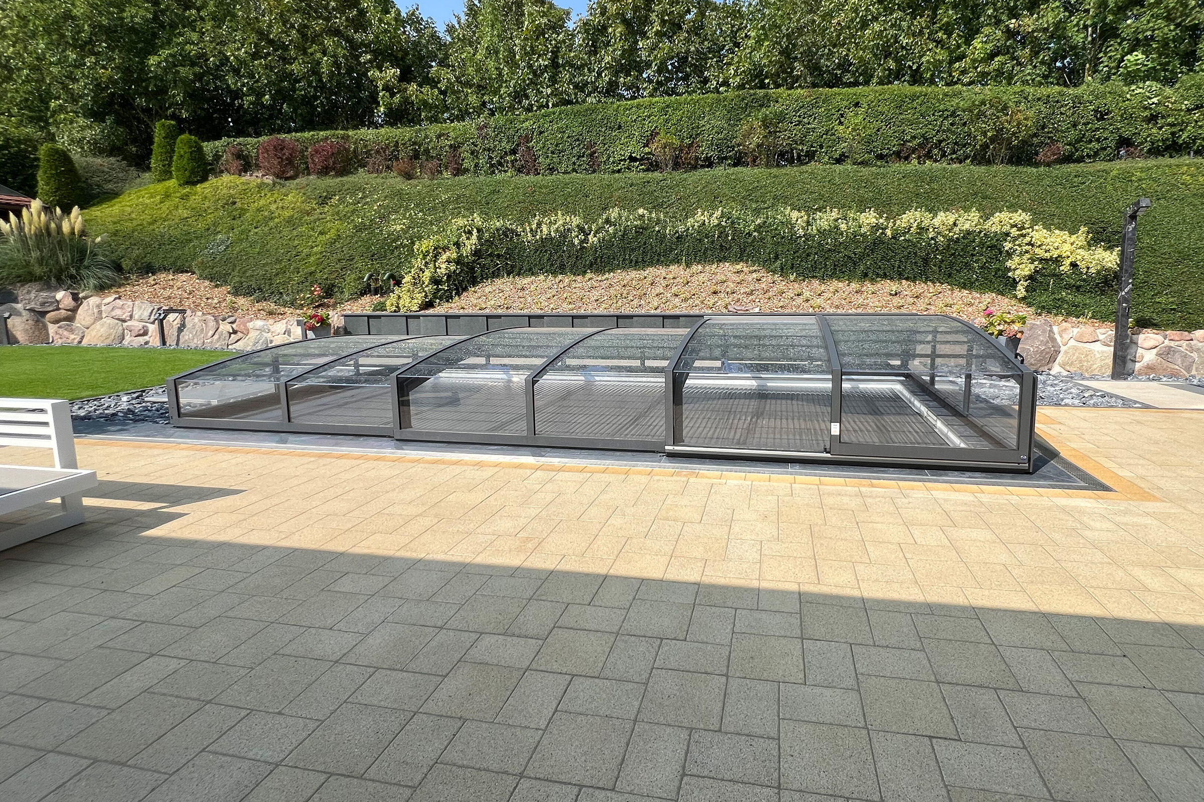 Schwimmbadüberdachung Aluna® Comfort R1