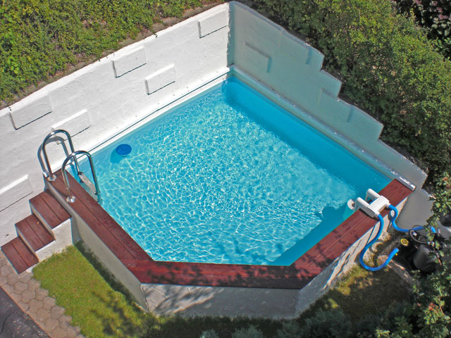  Schwimmbecken individuell mit Einhängefolie