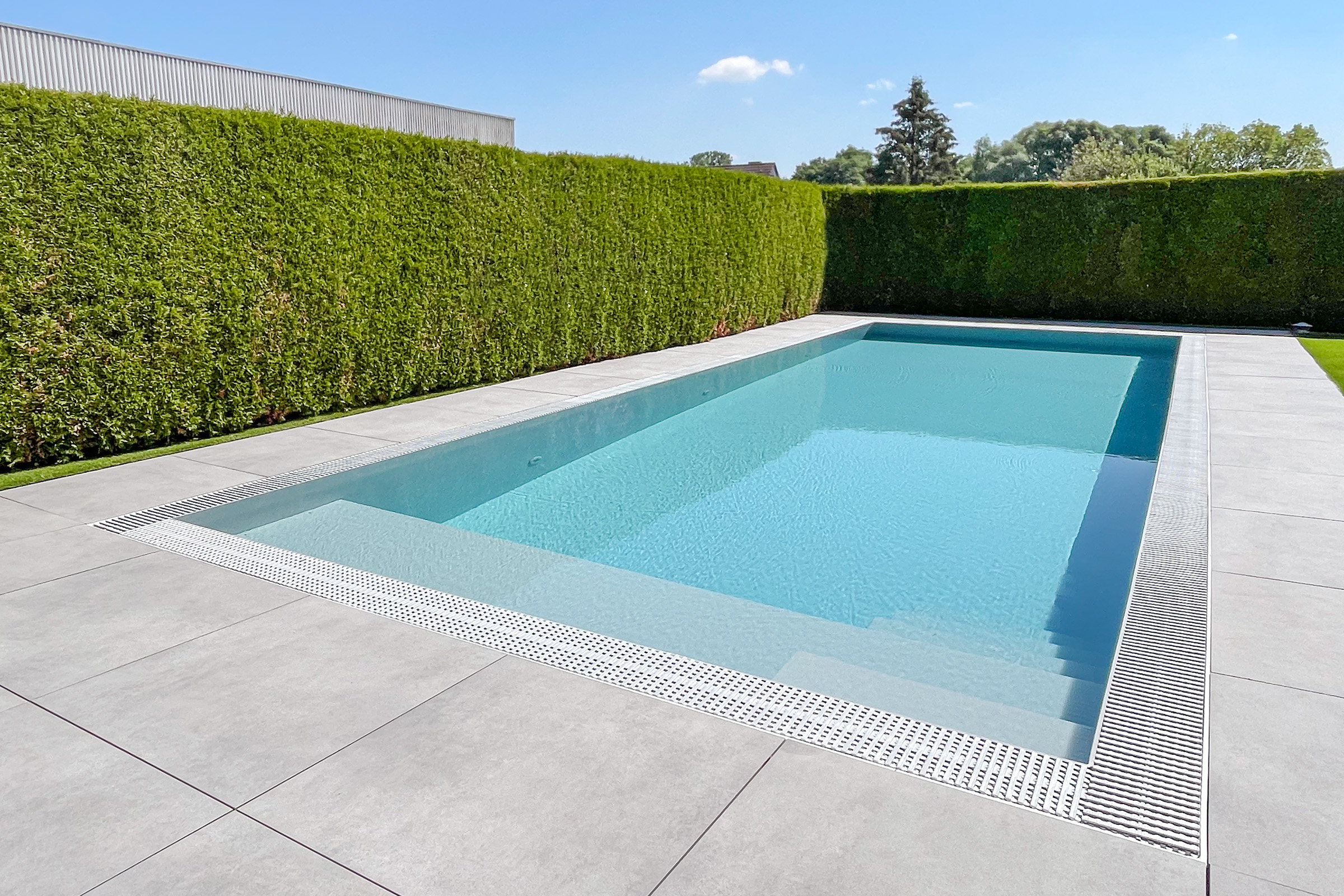 Überlaufbecken Elite Pro PP Plus Pool 4x11 m