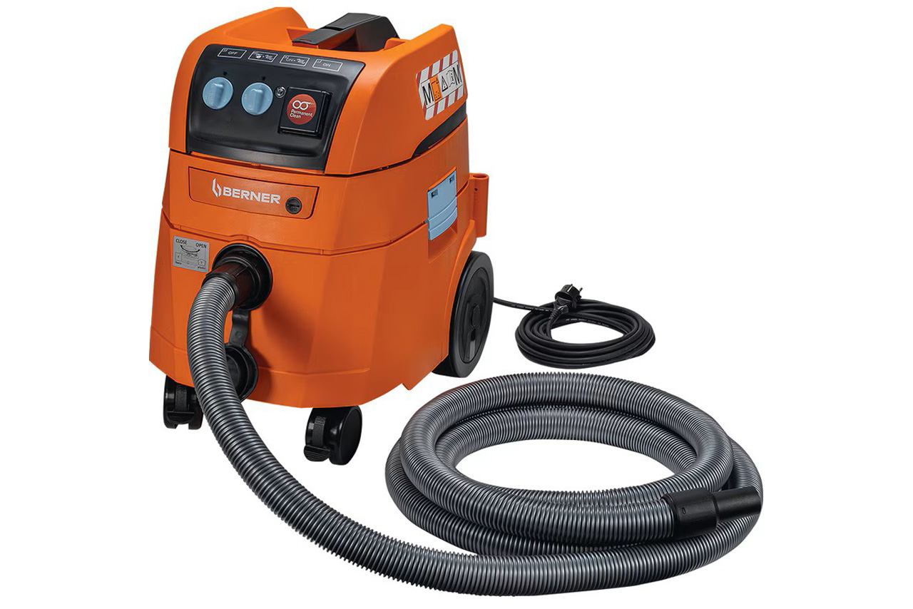 Nass- und Trockensauger Klasse M 1400W BWDVC PERM M-1 in Orange mit Saugschlauch und Netzkabel