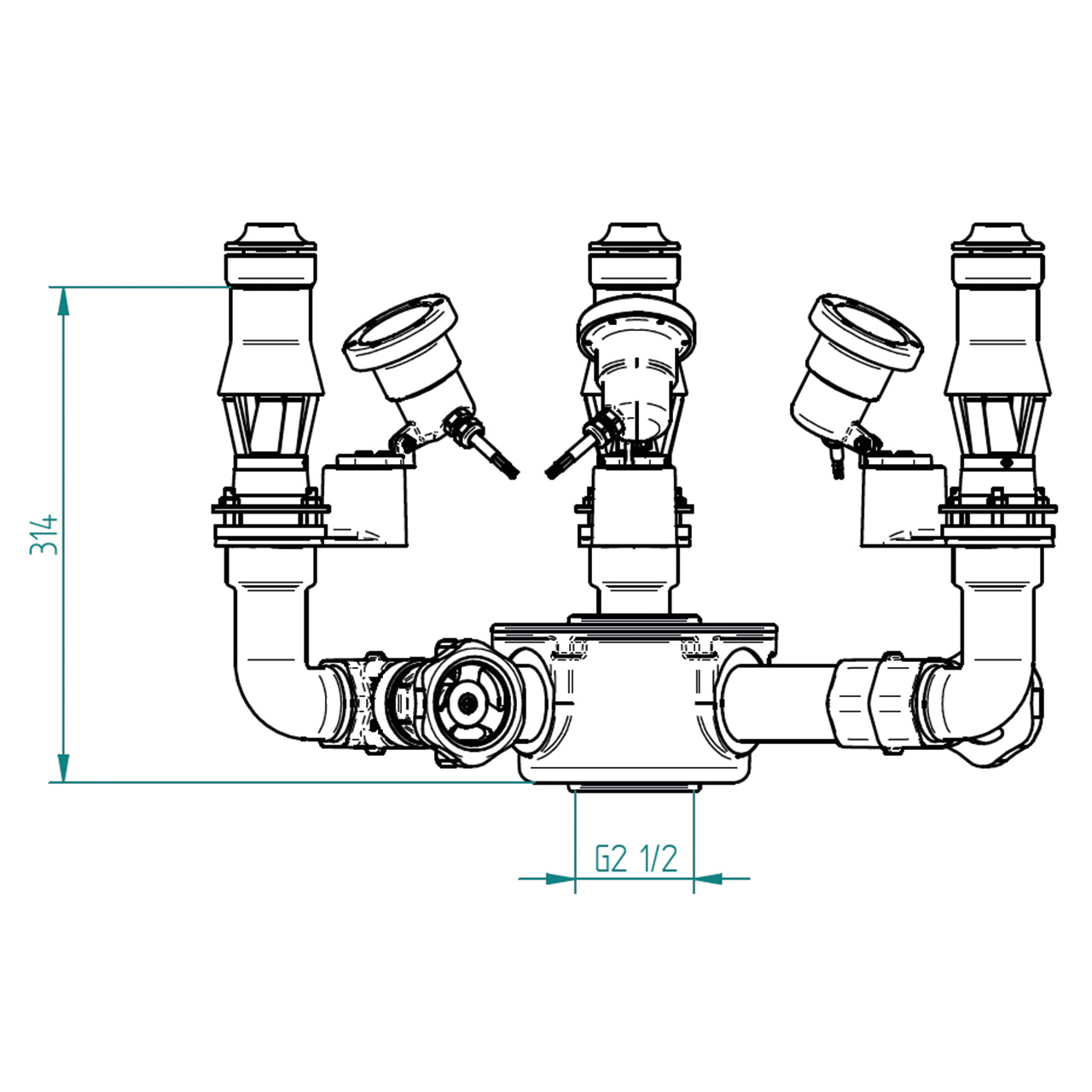 Lahme SpringFit Springbrunnenbaugruppe Geysir 20