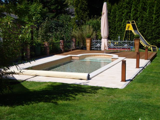 Schwimmbecken Sicherheitsabdeckung