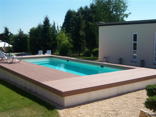 Holzdeck Pool