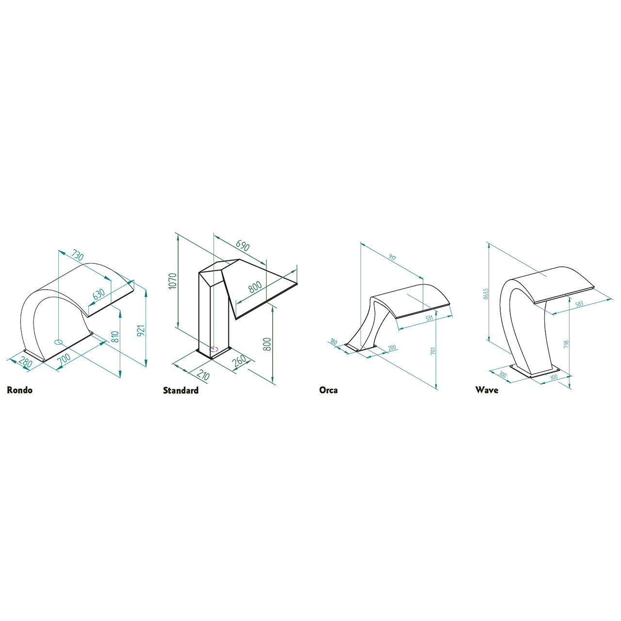Lahme Standard Schwalldusche V4A Anschlußsatz