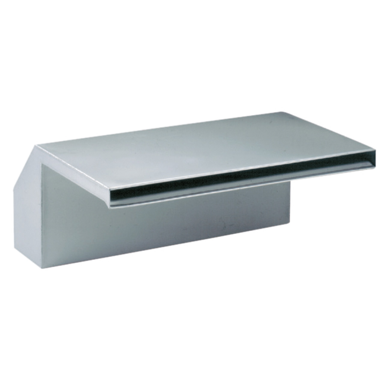 Wasserfall V4A Montage unter Beckenrandstein