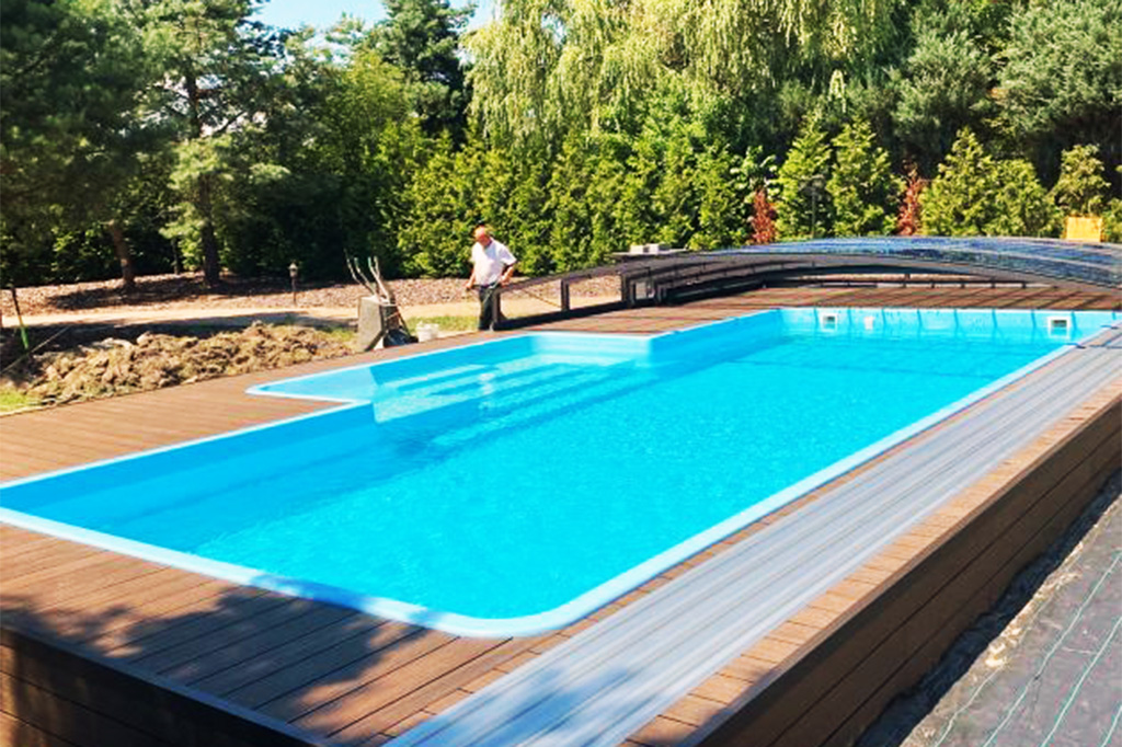 Schwimmbadüberdachung Aluna® Comfort